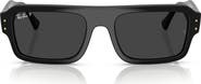 Ray-Ban 56mm Polarized Rectangular Sunglasses