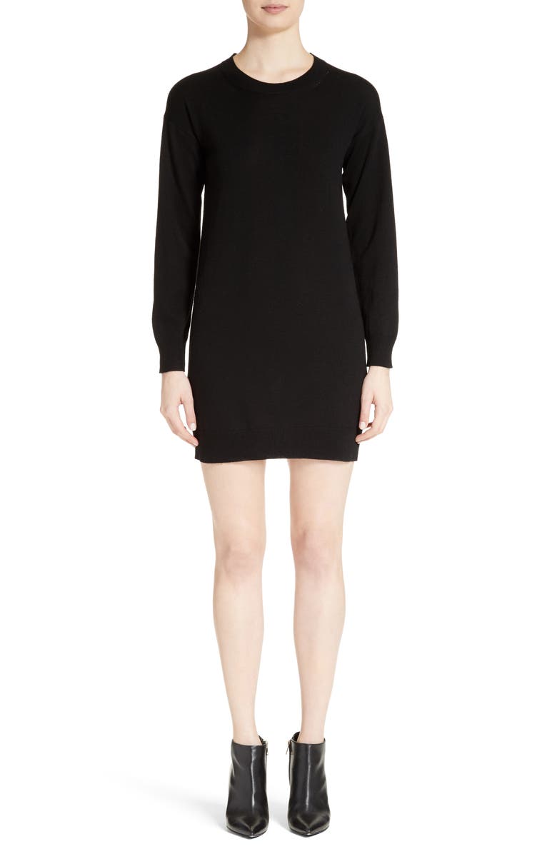 Burberry Alewater Elbow Patch Merino Wool Dress, Main, color,
