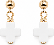Bowood Lane Halo Cross Earrings