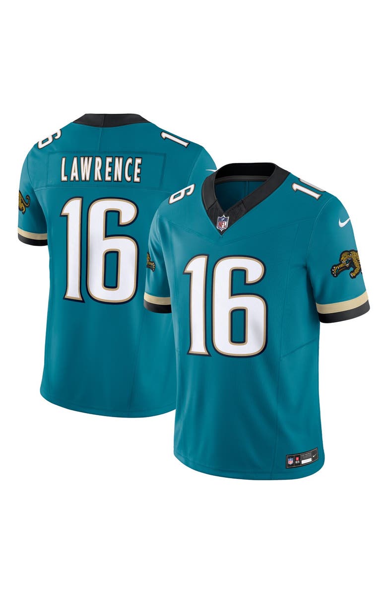 Nike Men's Nike Trevor Lawrence Teal Jacksonville Jaguars Prowler Throwback Vapor F.U.S.E. Limited Jersey, Main, color, Teal