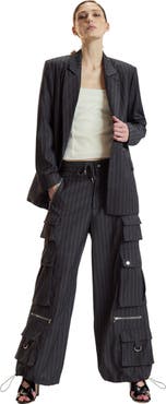 Cynthia Rowley Pinstripe Blazer