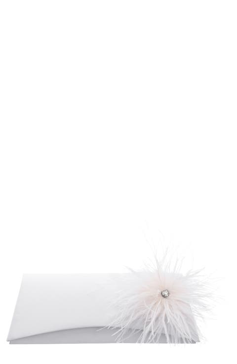Zosia-Z Feather Trim Clutch