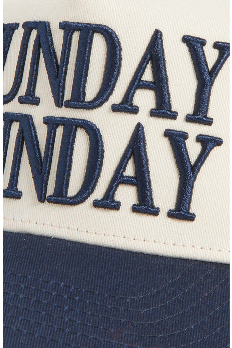 Sunday Funday Trucker Hat, Alternate, color, NAVY