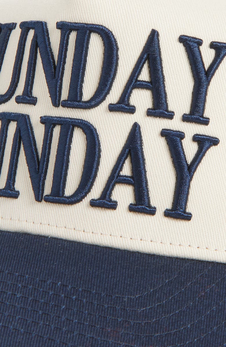 KenzKustomz Sunday Funday Trucker Hat, Alternate, color, Navy