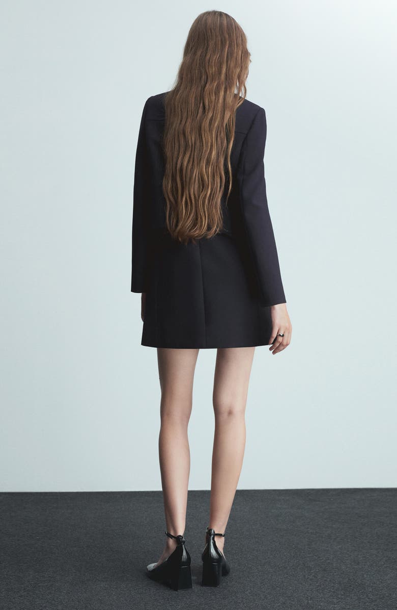 MANGO Double Breasted Crop Jacket, Alternate, color,