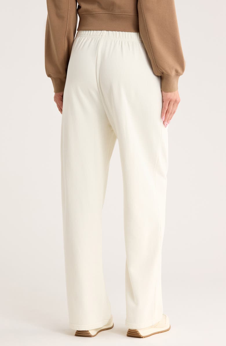 rag & bone Cotton French Terry Wide Leg Sweatpants, Alternate, color, Chalk