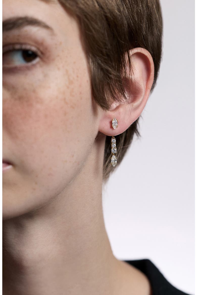 Twinnie Linear Drop Jacket Earrings, Alternate, color, GOLD