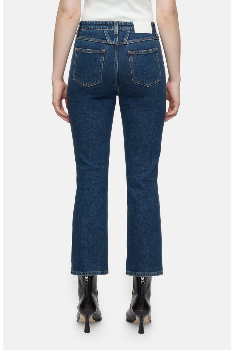 Hi-Sun High Waist Ankle Flare Jeans, Alternate, color, DARK BLUE