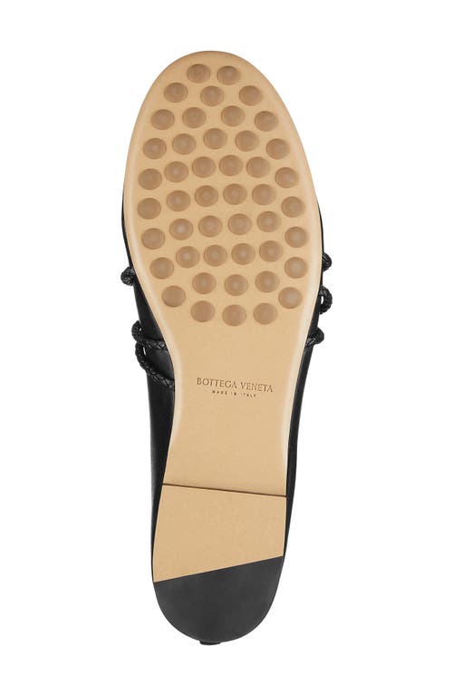 Bottega Veneta Lucia Mary Jane Ballerina Mule In Black