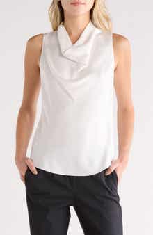 Theory Cowl Neck Sleeveless Top