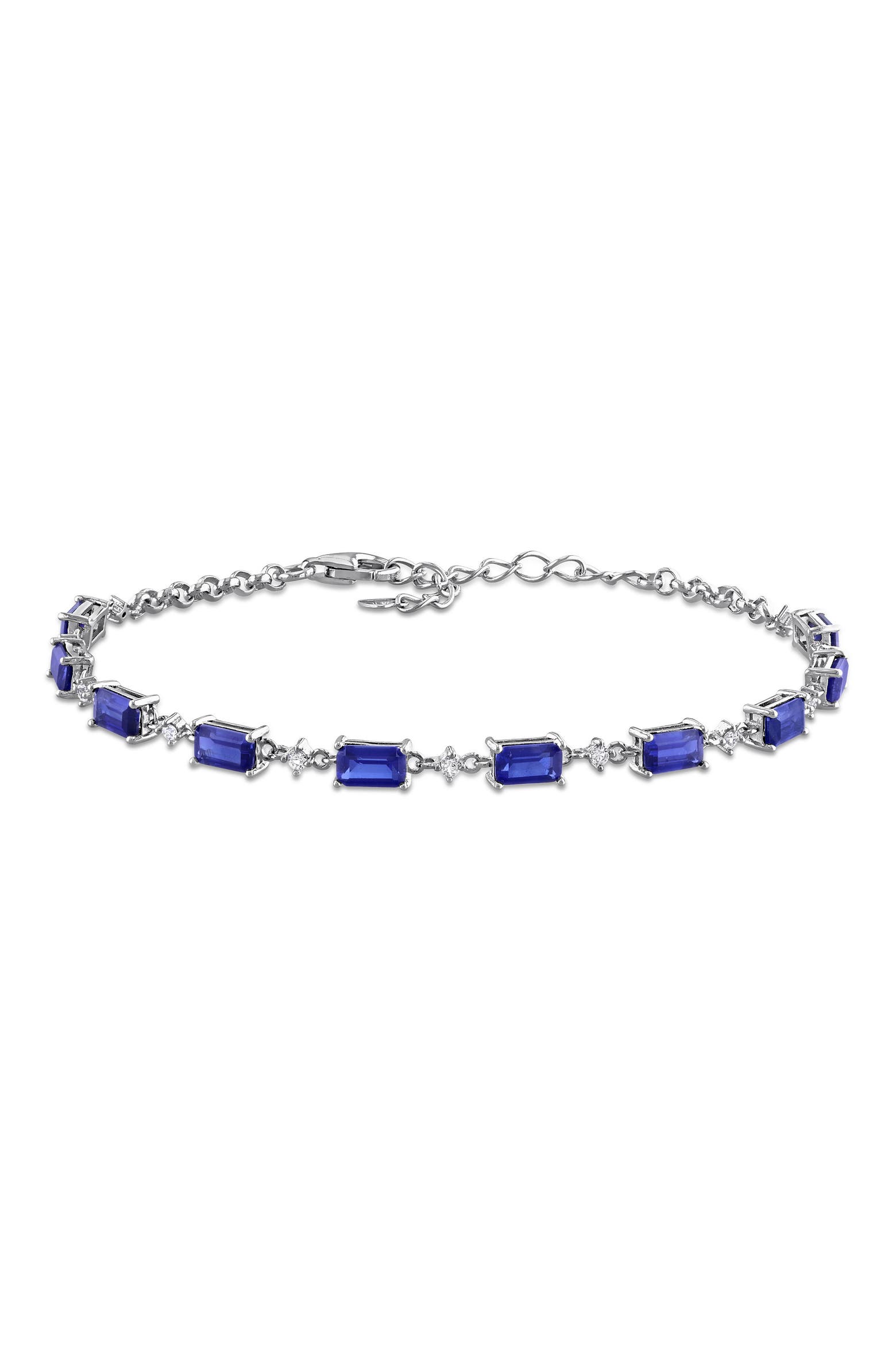 Electronic Lab Storage Racks DELMAR Blue & White Lab Created Sapphire Bracelet (Women) | Nordstromrack