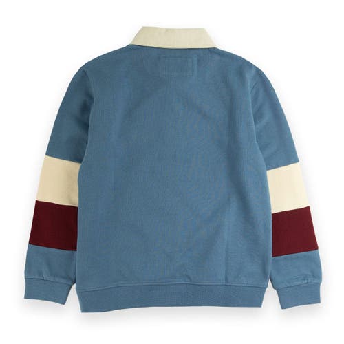 Sovereign Code Rush Collar Knit Shirt In Coronet Blue