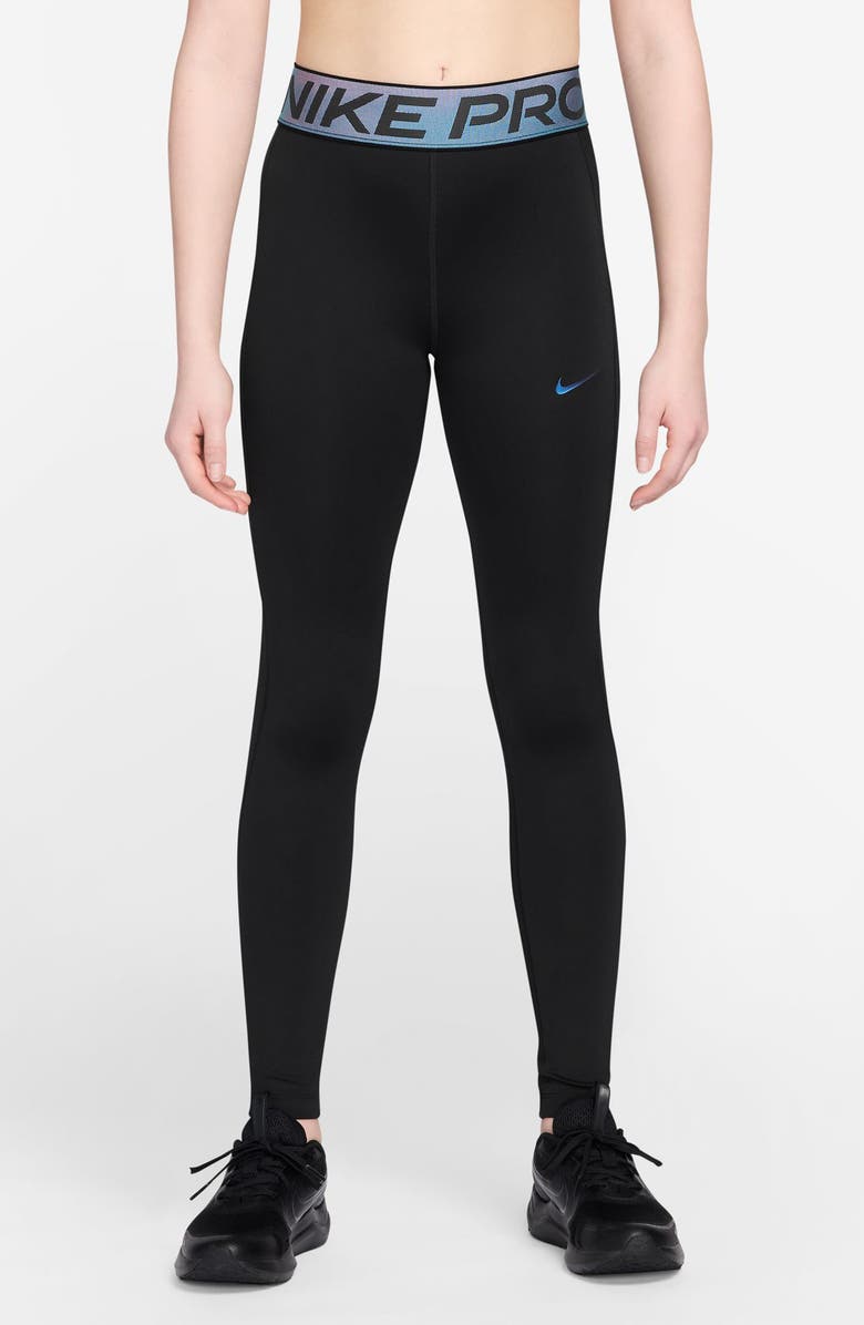 Nike Kids' Pro Dri-FIT Leggings, Main, color, Black