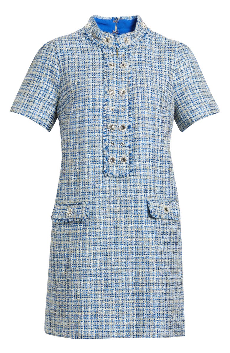 Lilly Pulitzer<sup>®</sup> Teddy Metallic Tweed Minidress, Alternate, color, Tangier Teal Ocean Deep