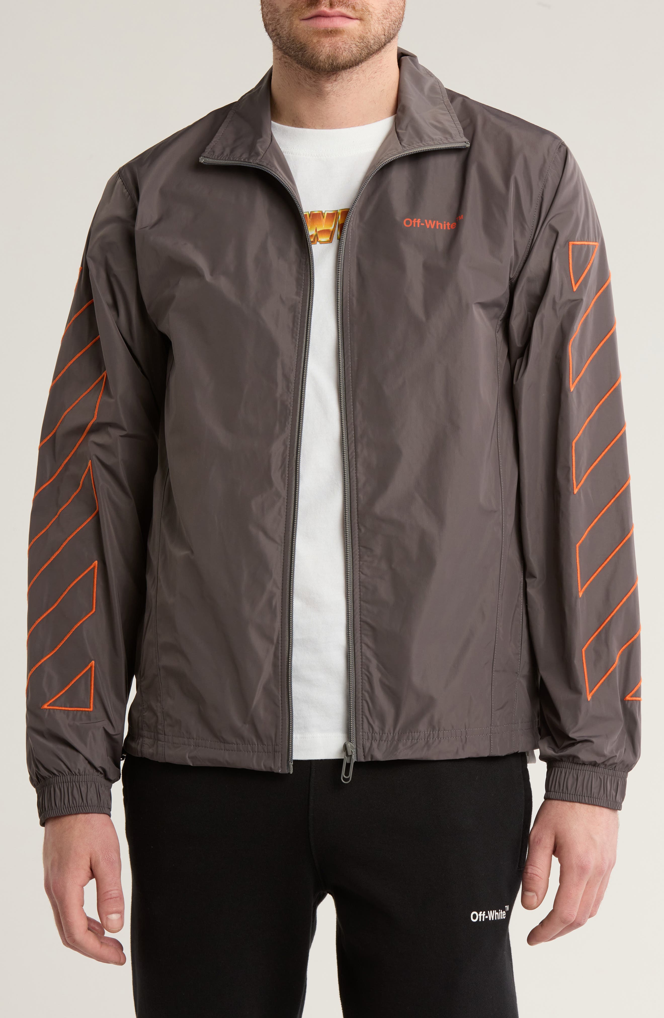 Off-White Diagonal Outline Track Jacket (Men) | Nordstromrack