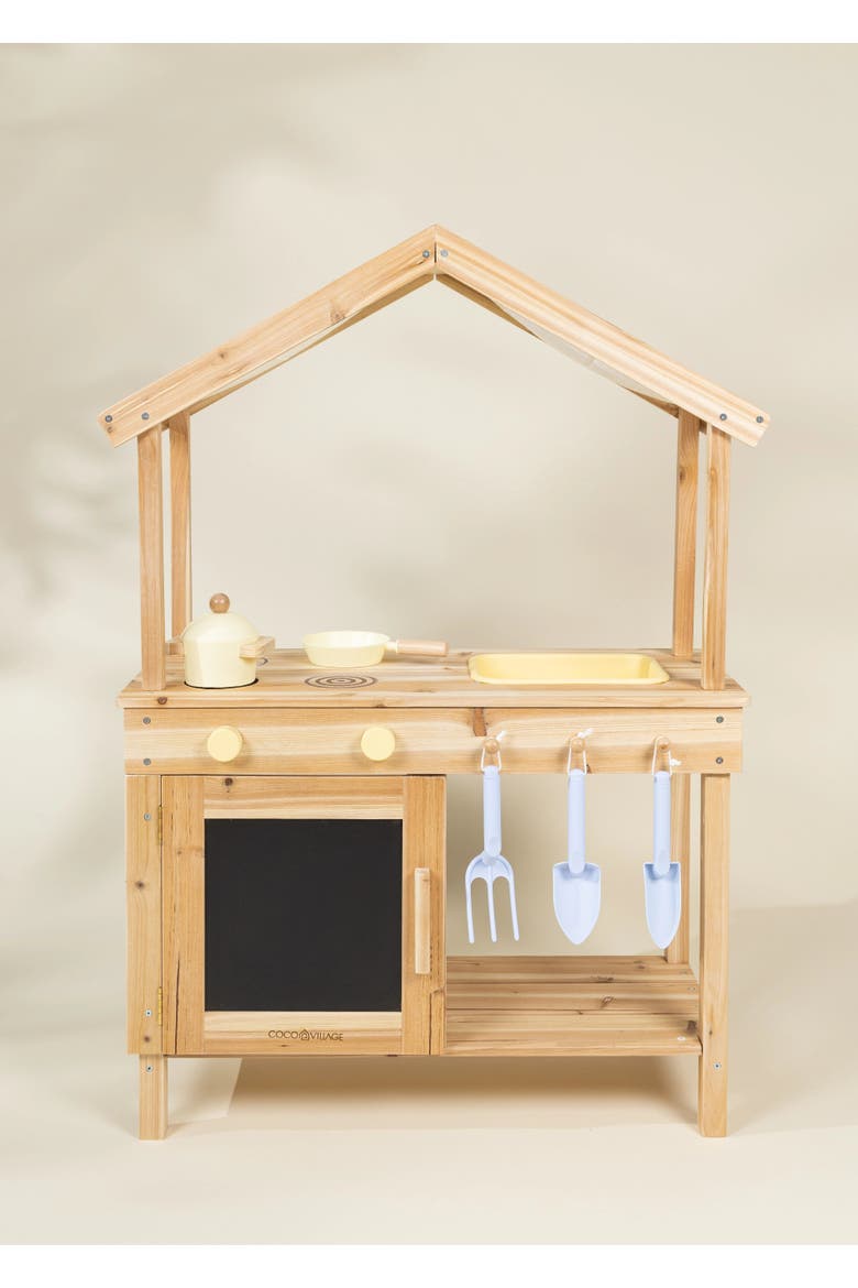 Wooden Outdoor Play Kitchen, Main, color, Multicolor