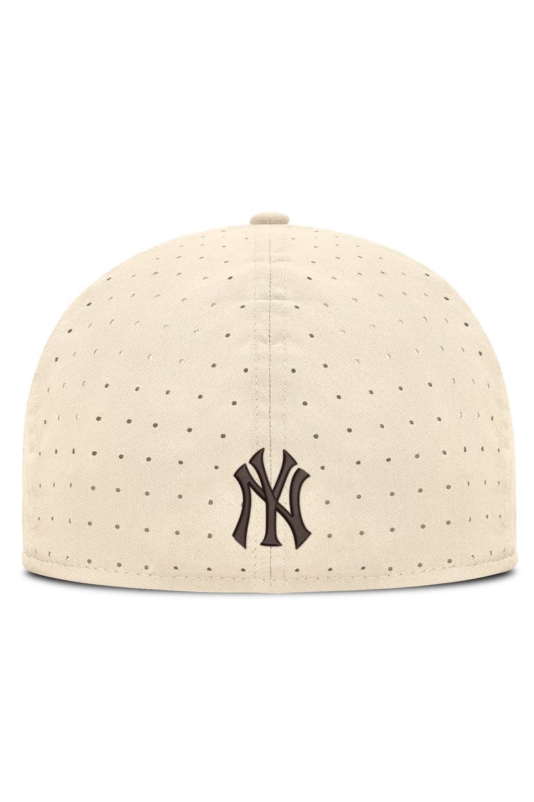 Men's Nike Natural New York Yankees True Dri-FIT AeroBill Fitted Hat, Alternate, color, Natural