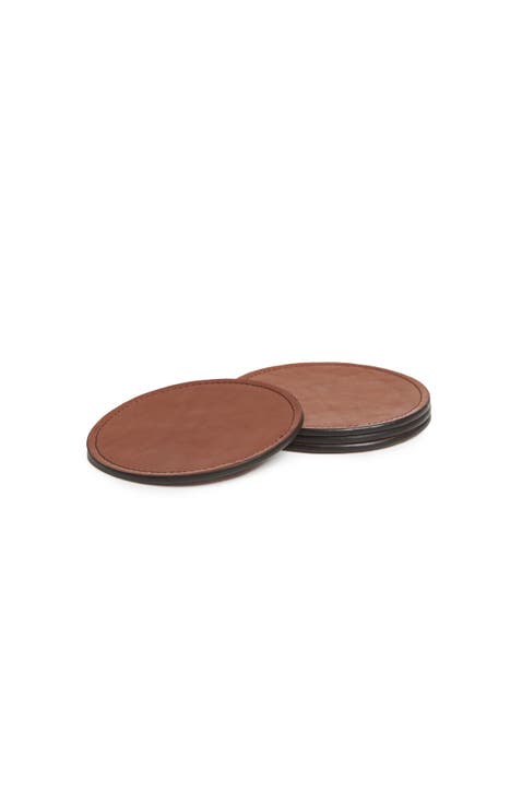 Blake Leather Coaster Set