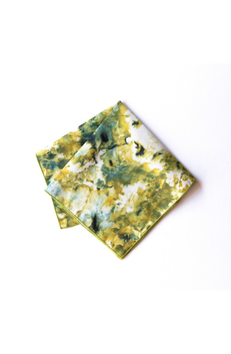 Goldie Home Green Marble Napkin Set of 4, Alternate, color, Green Marble Green Trim