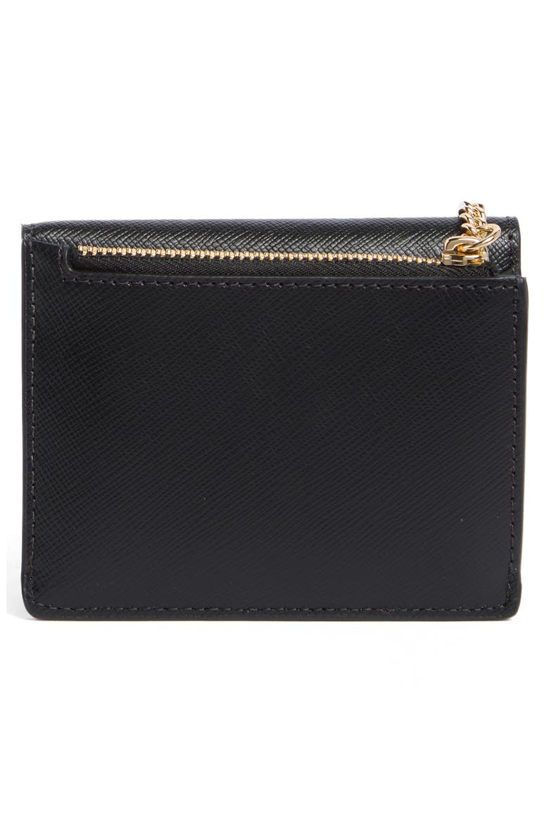 madison small wallet on a chain, Alternate, color, BLACK