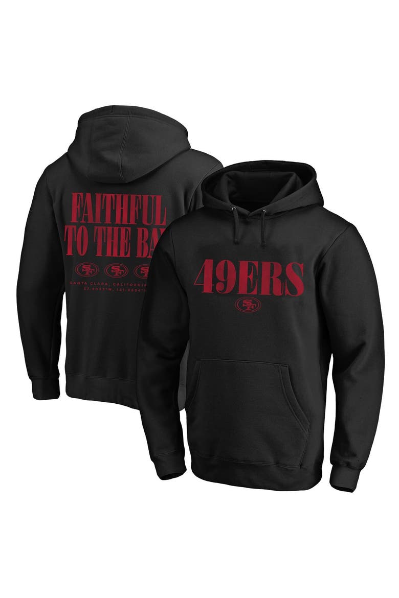 Men's Fanatics Black San Francisco 49ers Big & Tall Relaxed Intense Rivalry Hoodie, Main, color, Black