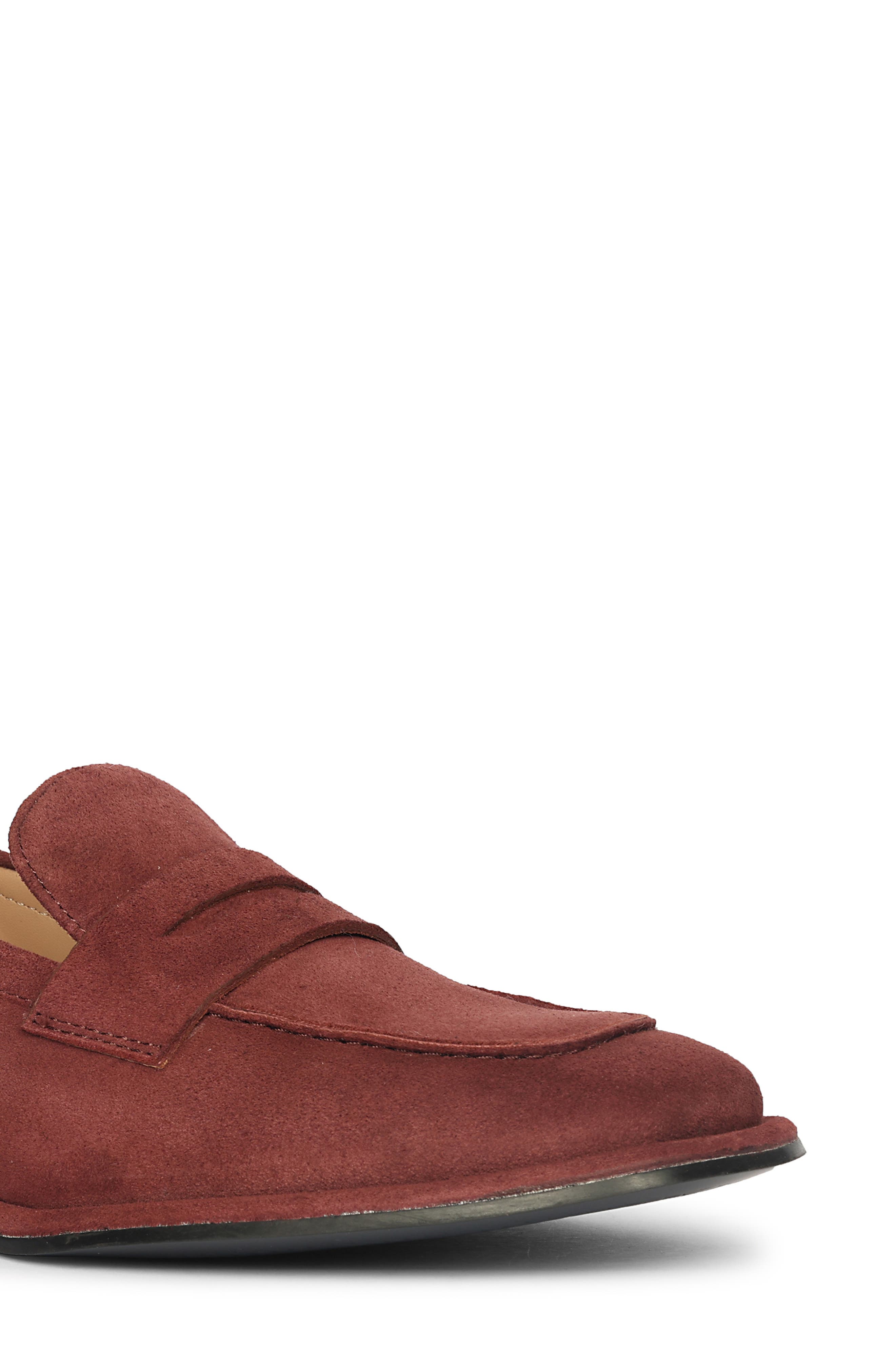 Carla Penny Loafer, Alternate, color, BURGUNDY