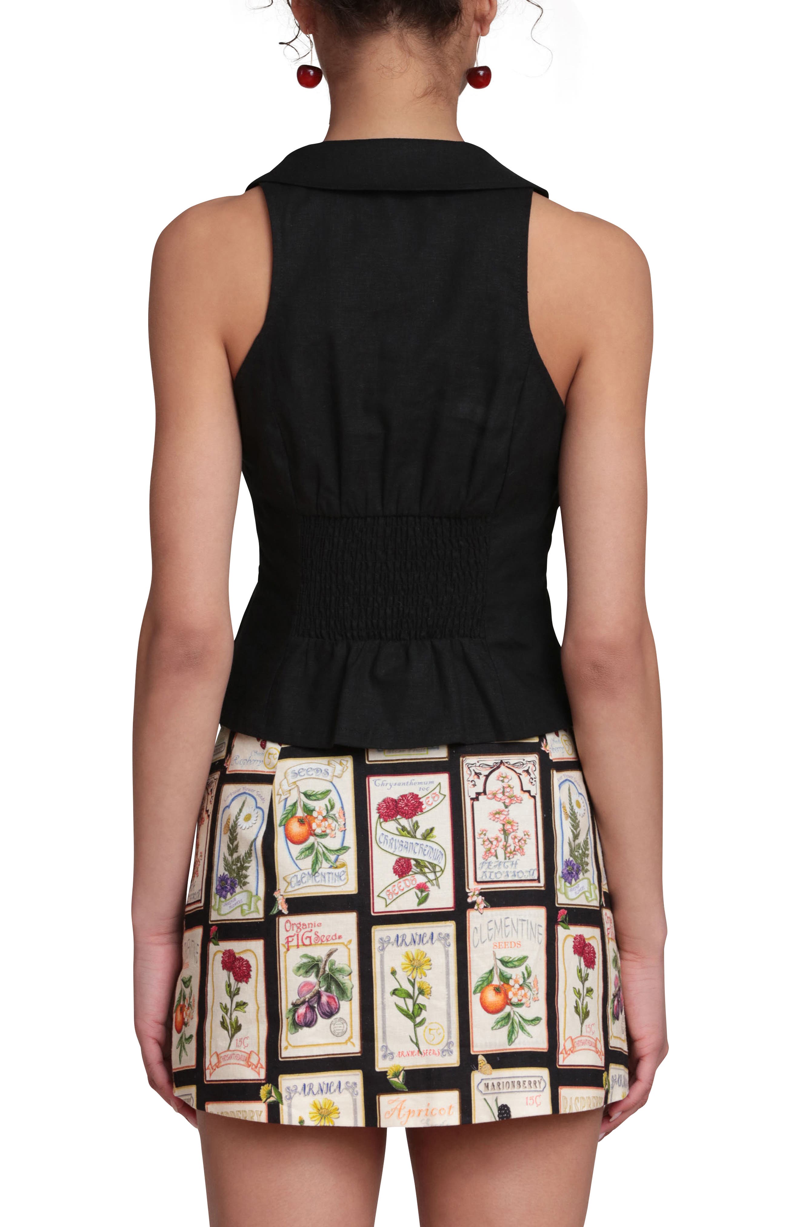 Tie Front Sleeveless Top - image 2