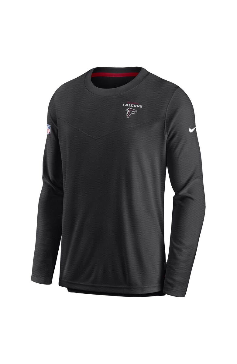 Nike Men's Nike Black Atlanta Falcons Sideline Lockup Performance Long Sleeve T-Shirt, Alternate, color, Black