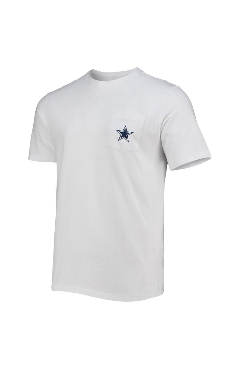 vineyard vines Men's Vineyard Vines White Dallas Cowboys Rod Flag Pocket T-Shirt, Alternate, color, 