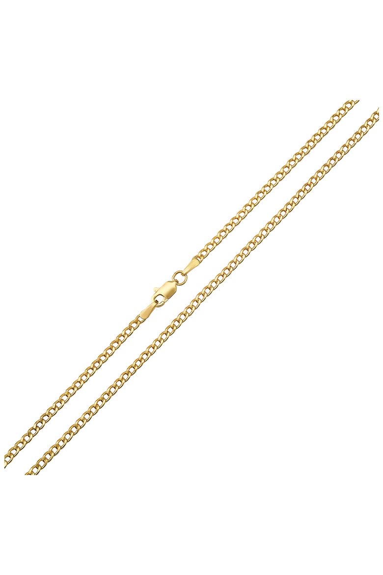14K Gold 20" Miami Cuban Chain Necklace, Alternate, color, GOLD