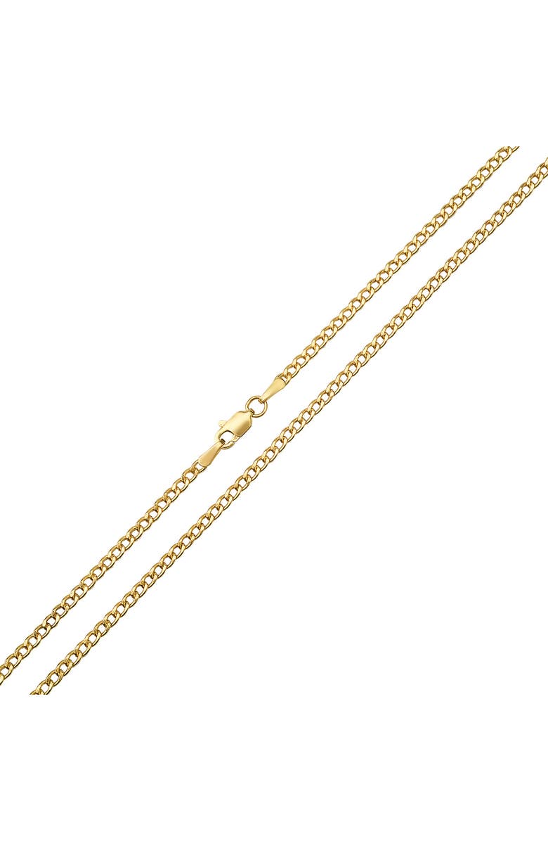 Queen Jewels 14K Gold 18" Miami Cuban Chain Necklace, Alternate, color, Gold