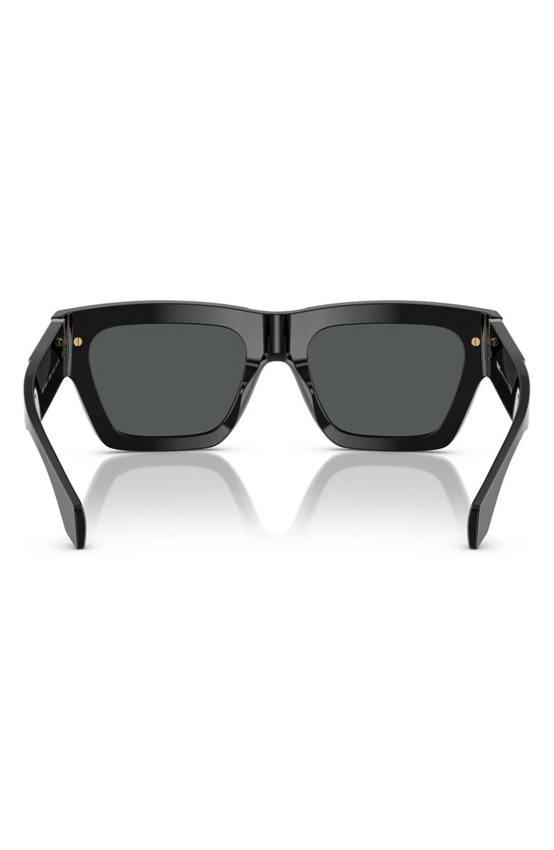 Versace 55mm Rectangular Sunglasses, Alternate, color, 