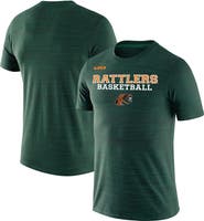 NIKE X LEBRON JAMES Men's Nike x LeBron James Green Florida A&M Rattlers Velocity Legend T-Shirt