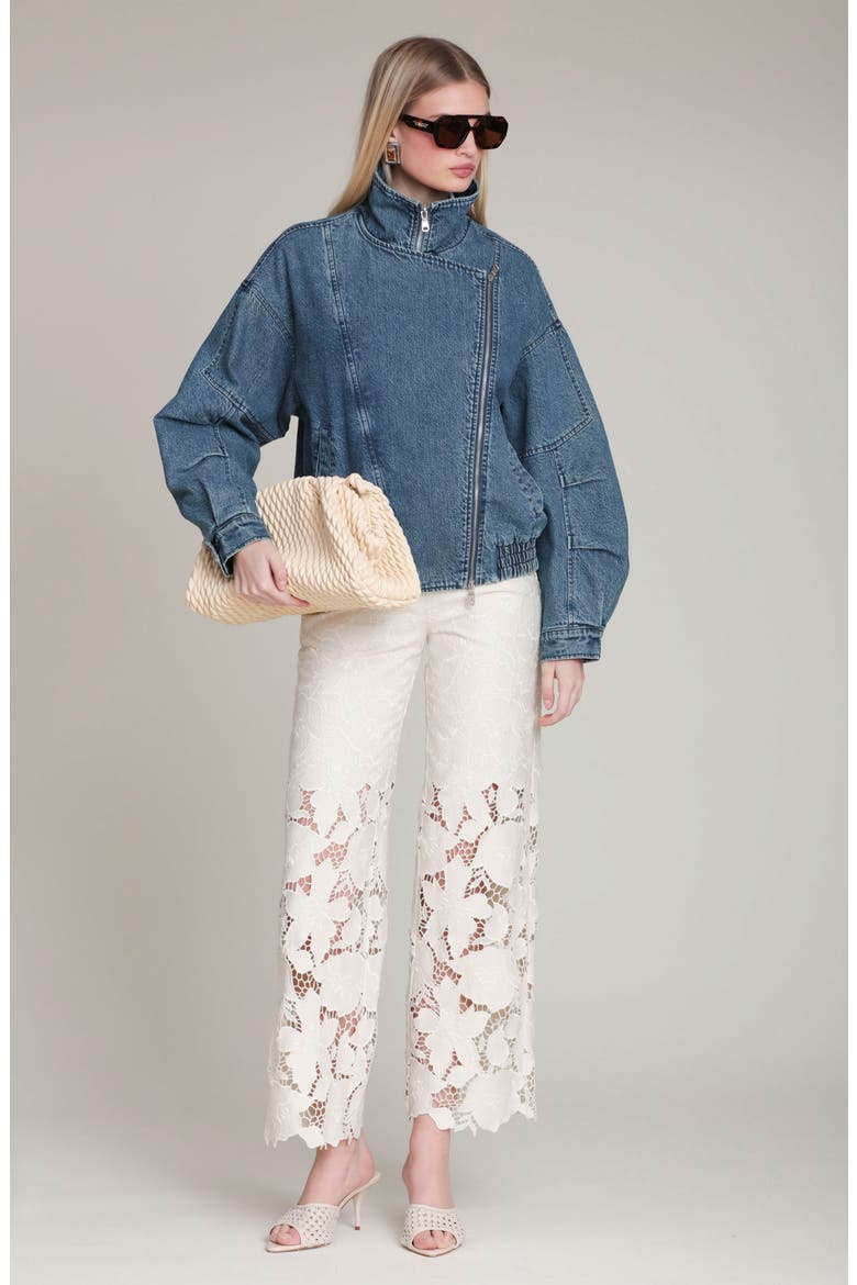 Denim Bomber Jacket, Alternate, color, MONTGOMERY WASH