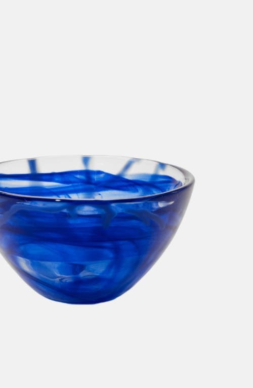 Kosta Boda Contrast Small Bowl In Blue