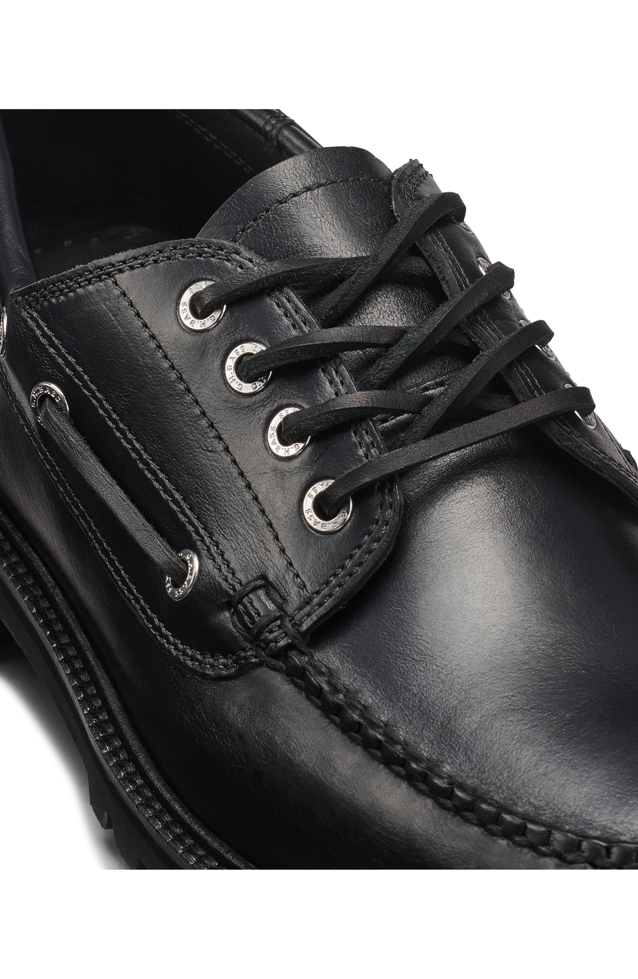 G.H.BASS Ranger Camp Moc Toe Loafer, Alternate, color, Black