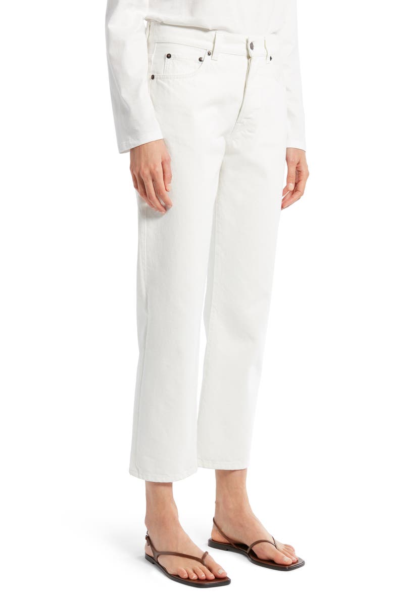 Lesley Straight Crop Jeans, Alternate, color, WHITE