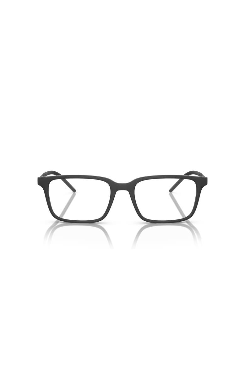 Dolce&Gabbana 55mm Rectangle optical glasses, Alternate, color, Black
