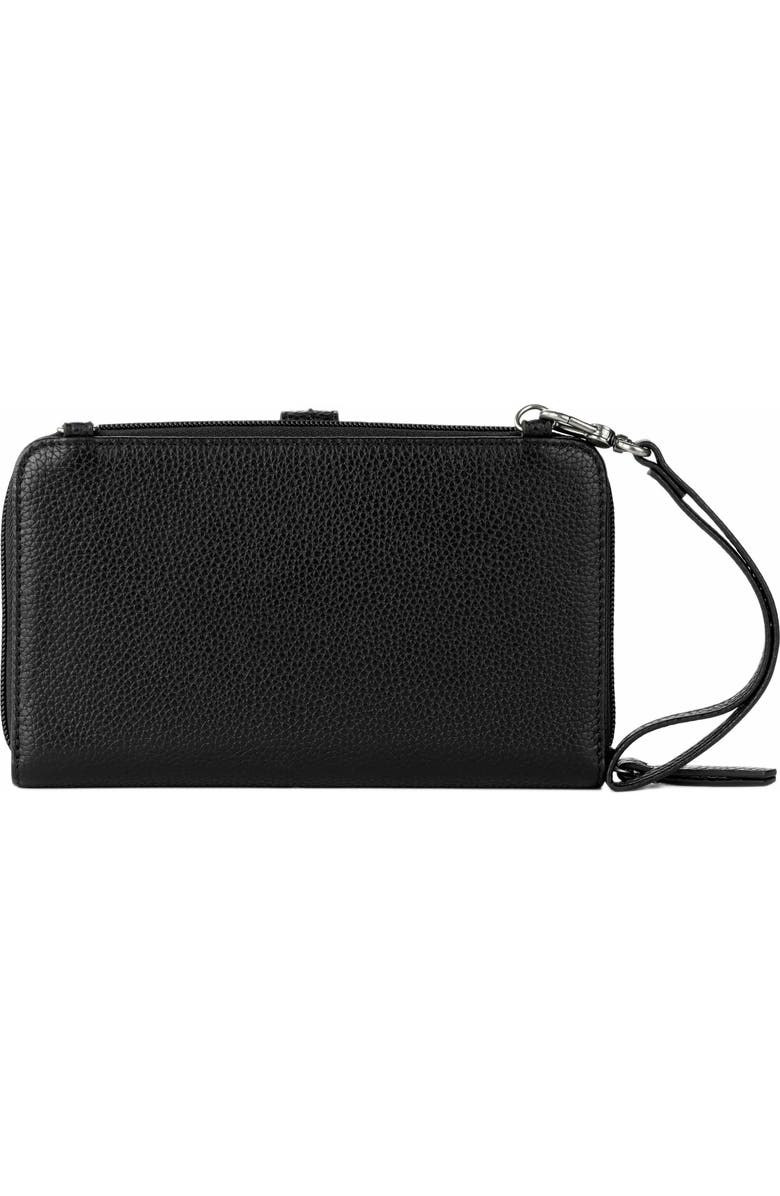 The Sak Iris Smartphone Crossbody Bag, Alternate, color, Black Leather