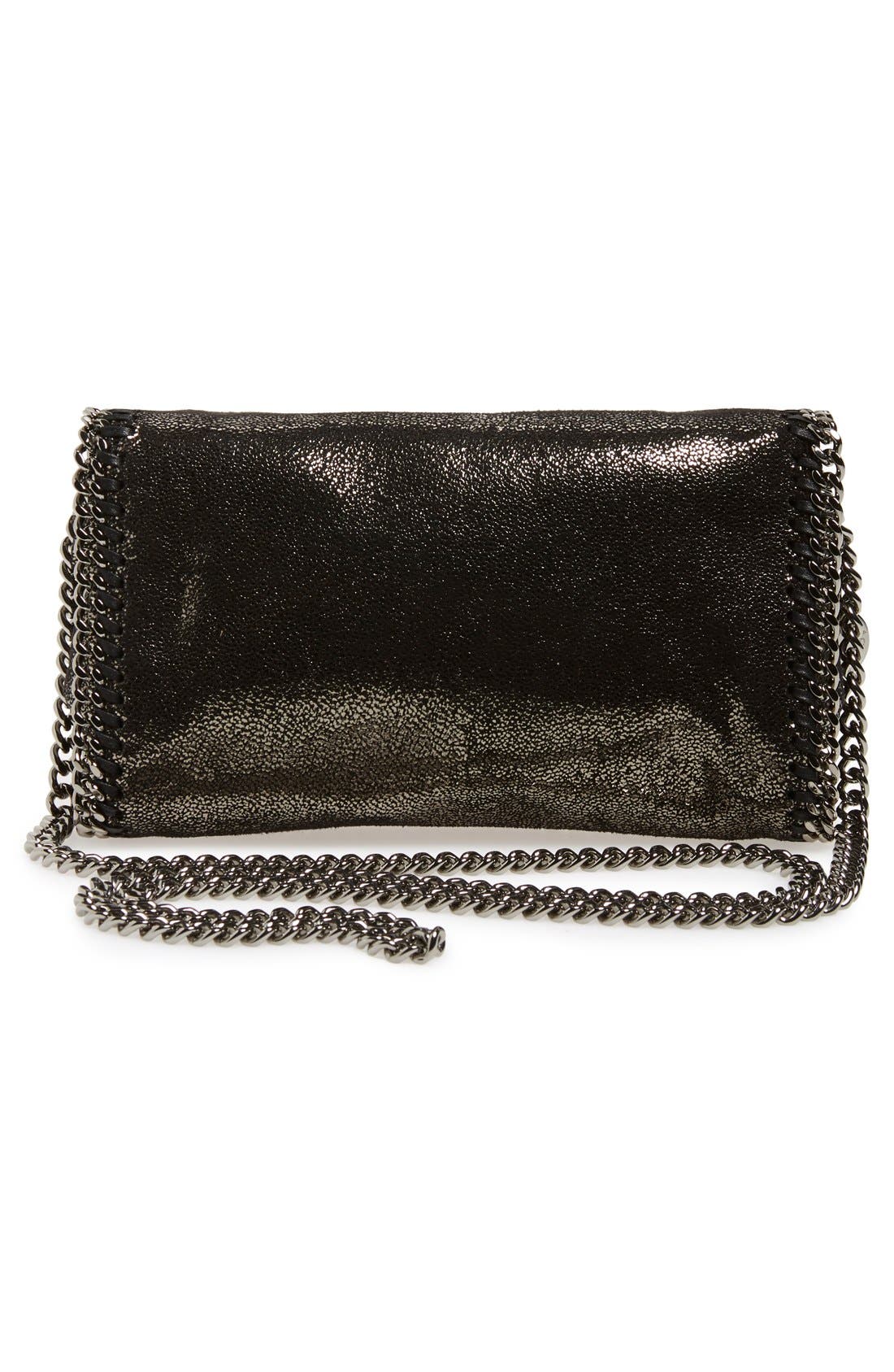 'Falabella' Crossbody Bag, Alternate, color, RUTHENIUM
