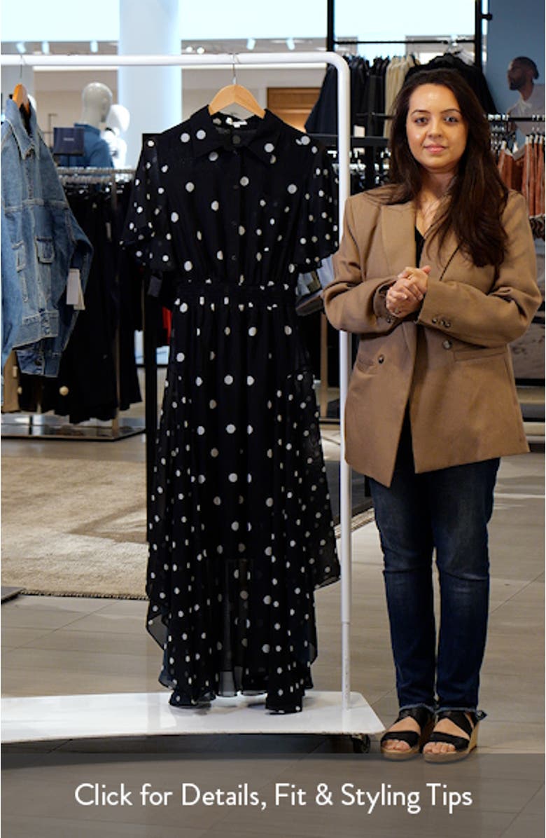 Bella Polka Dot Short Sleeve Dress, sales video thumbnail