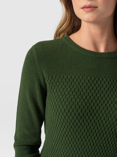 Saint + Sofia Honeycomb Rib Sweater