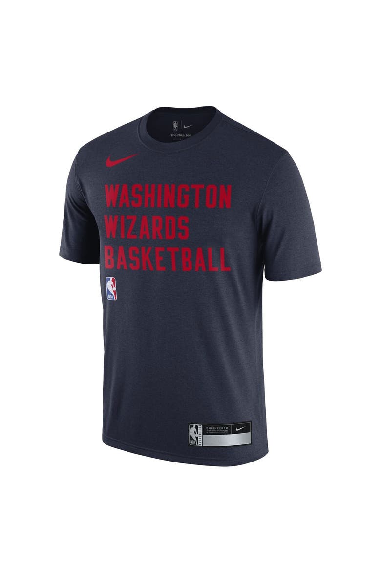 Men's Nike Navy Washington Wizards 2023/24 Sideline Legend Performance Practice T-Shirt, Alternate, color, Navy