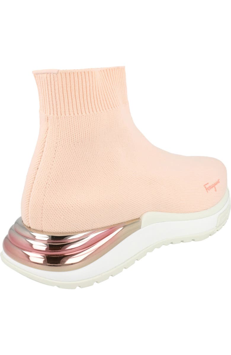 FERRAGAMO Ninette Knit Sock High Top Sneaker, Alternate, color, Pink