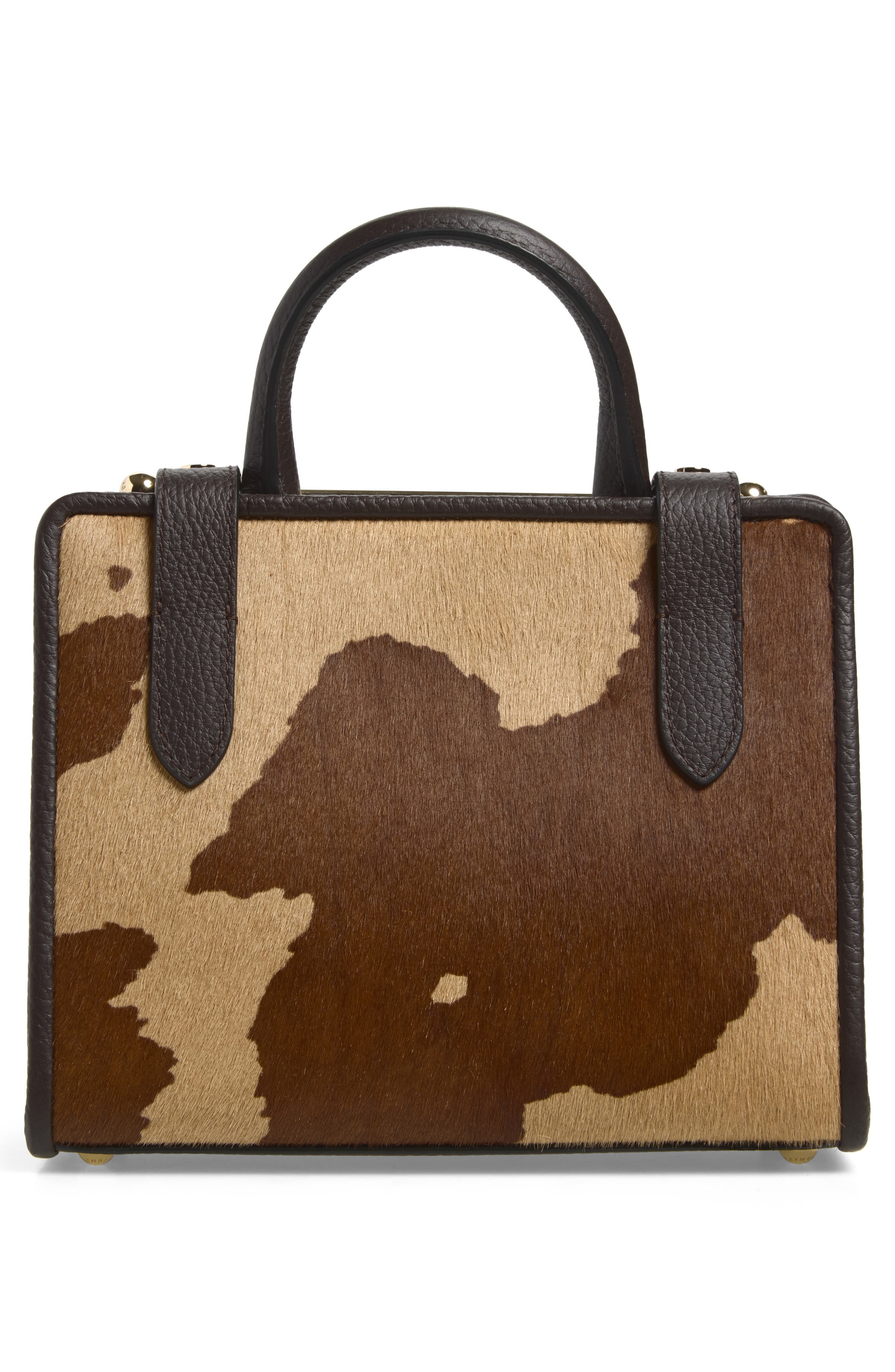 Mini Genuine Calf Hair Tote, Alternate, color, PRINTED SPOT