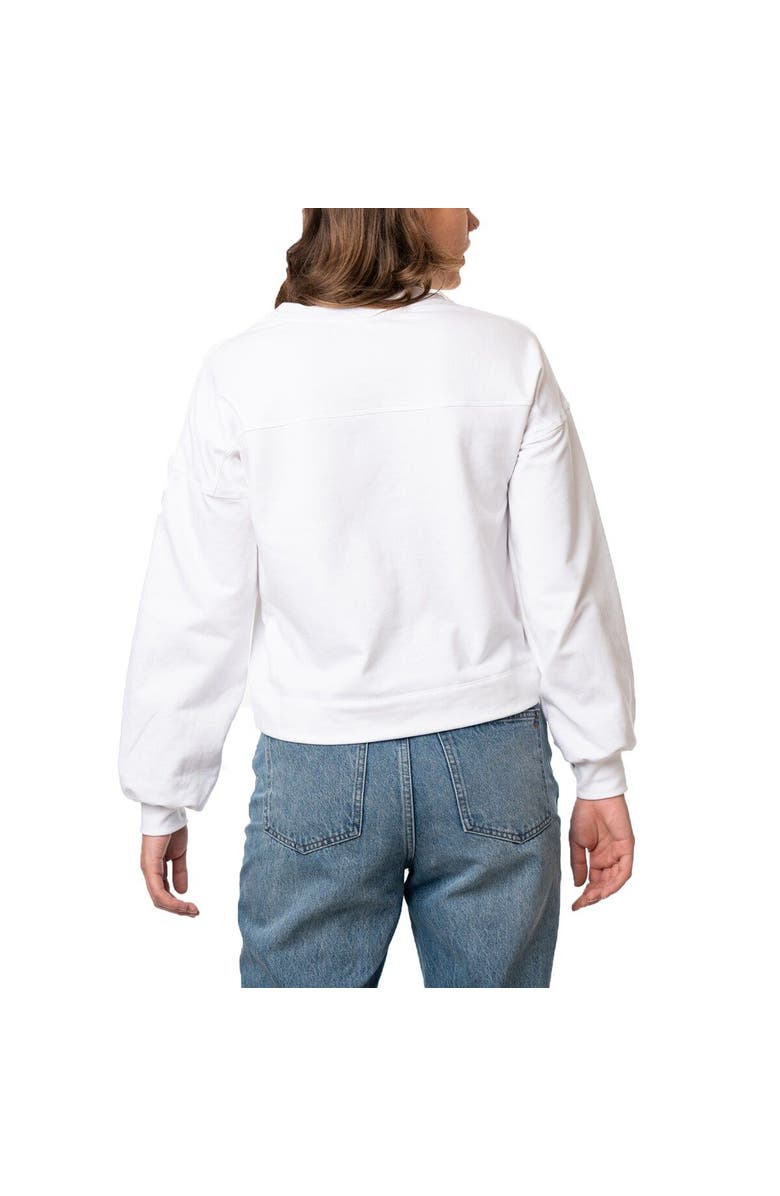 LUSSO Women's Lusso White Golden State Warriors 2022 NBA Finals Champions Lola Pullover Sweatshirt, Alternate, color, 