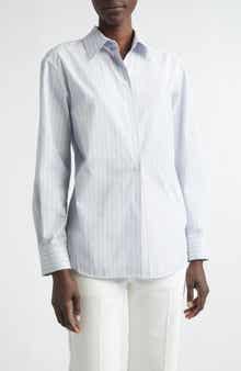 Aurora Stripe Cotton Tailored Shirt