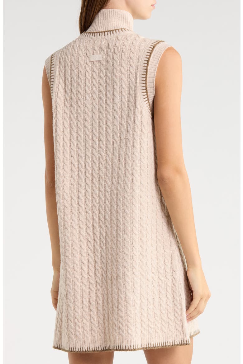 Rylynn Quarter-Zip Sleeveless Minidress, Alternate, color, OATMEAL HEATHER