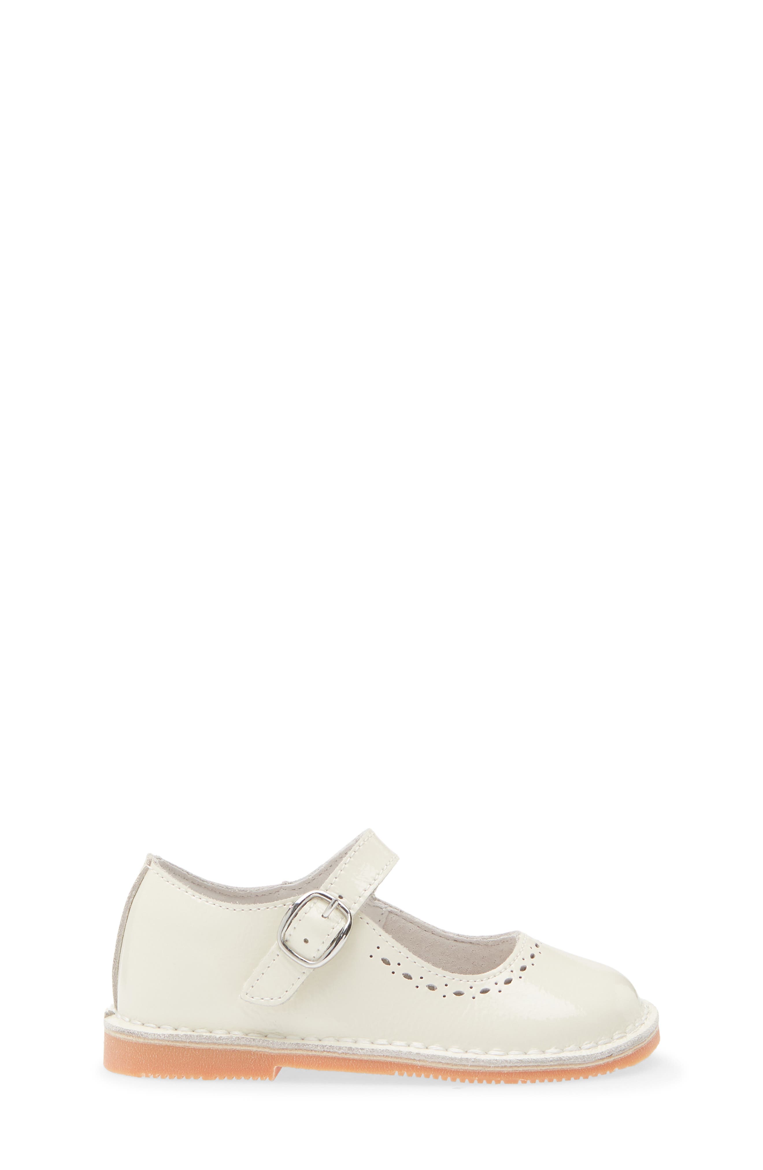 L'AMOUR Kids' Alina Mary Jane Flat, Alternate, color, Patent Ivory