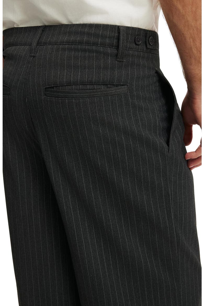 Men's Super Baggy Pleated Pant, Alternate, color, Dark Charcoal Pinstripe